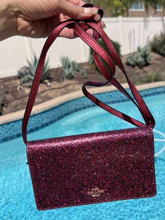 Coach Handbags - Coach Hayden Crossbody Clutch in Ruby glitter NWOT